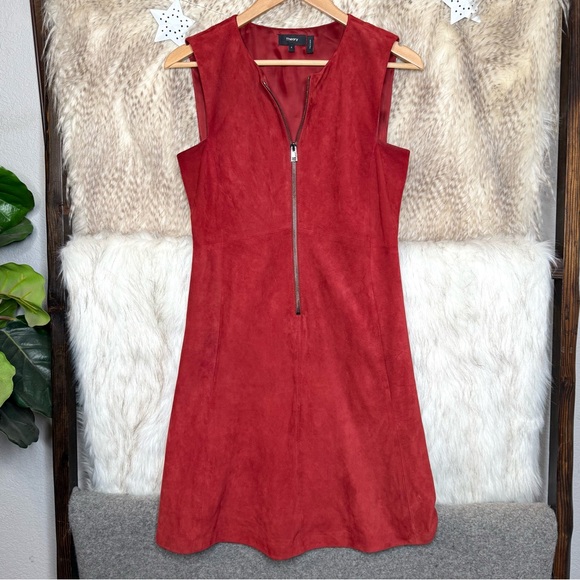 Theory Lamb Leather Dress - Picture 1 of 5